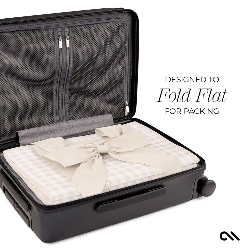 Case-Mate Latte Gingham Bow Jelly Tote Bag