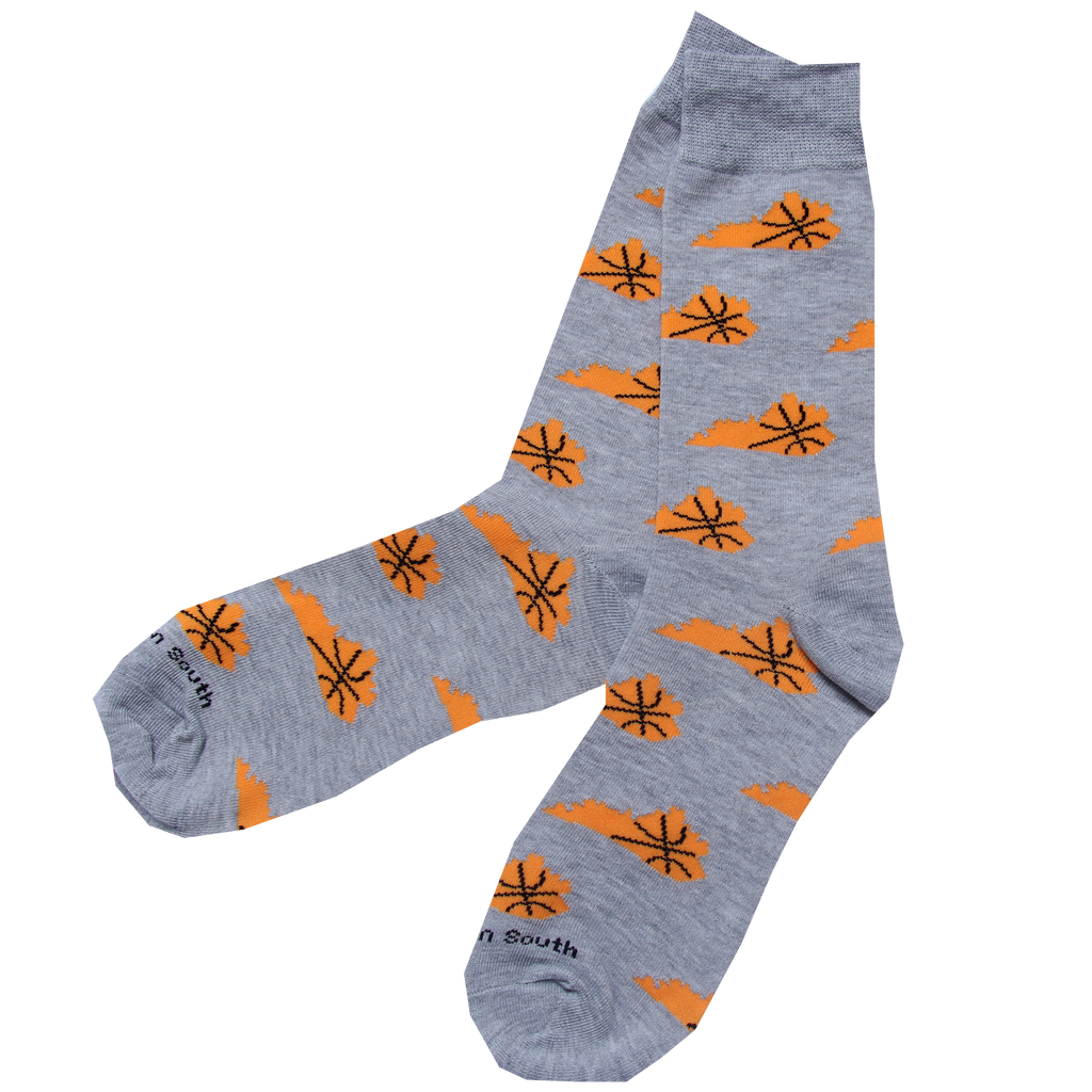 Barrel Down South Kentucky Shape Basketball Socks