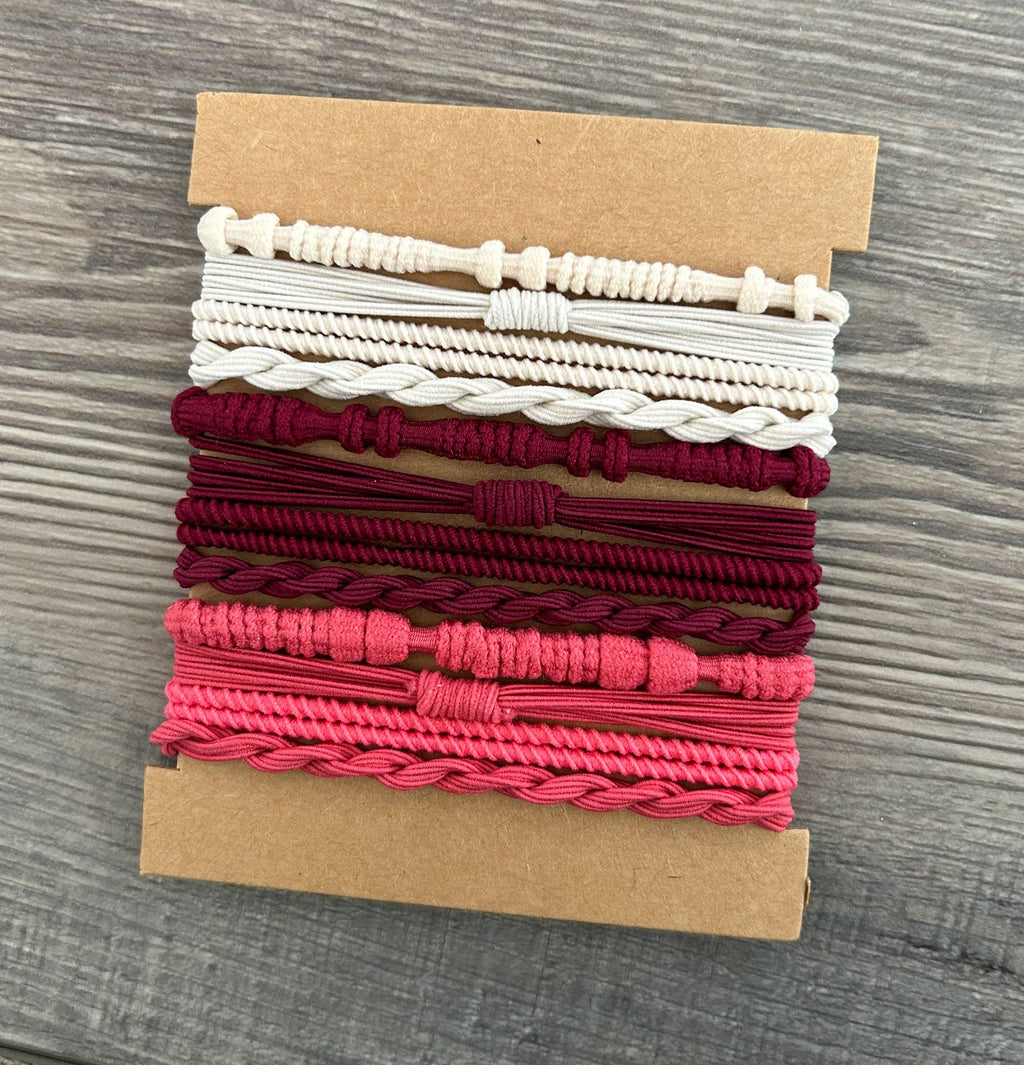 Boho Bracelet Hair Ties (4 color sets)