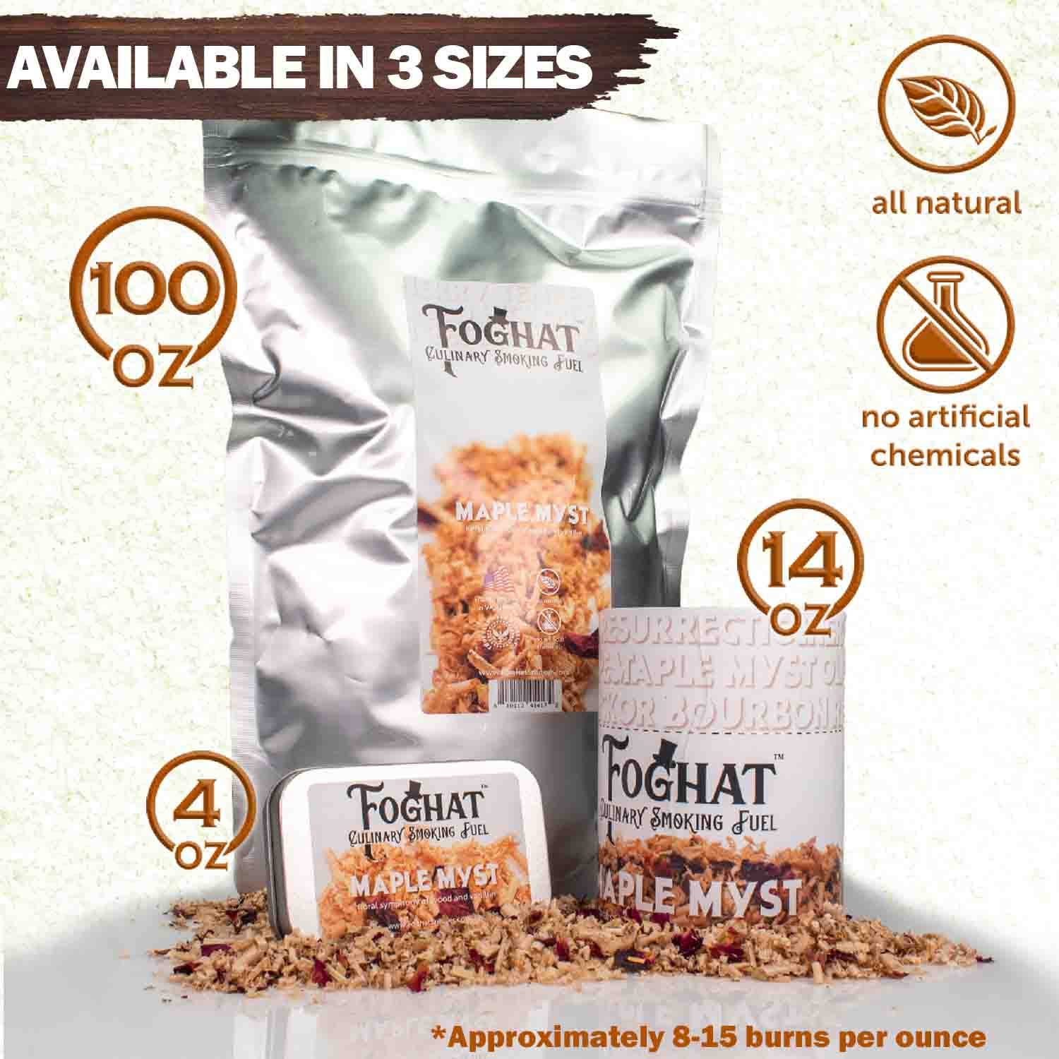 Maple Myst - Foghat Culinary Smoking Fuel