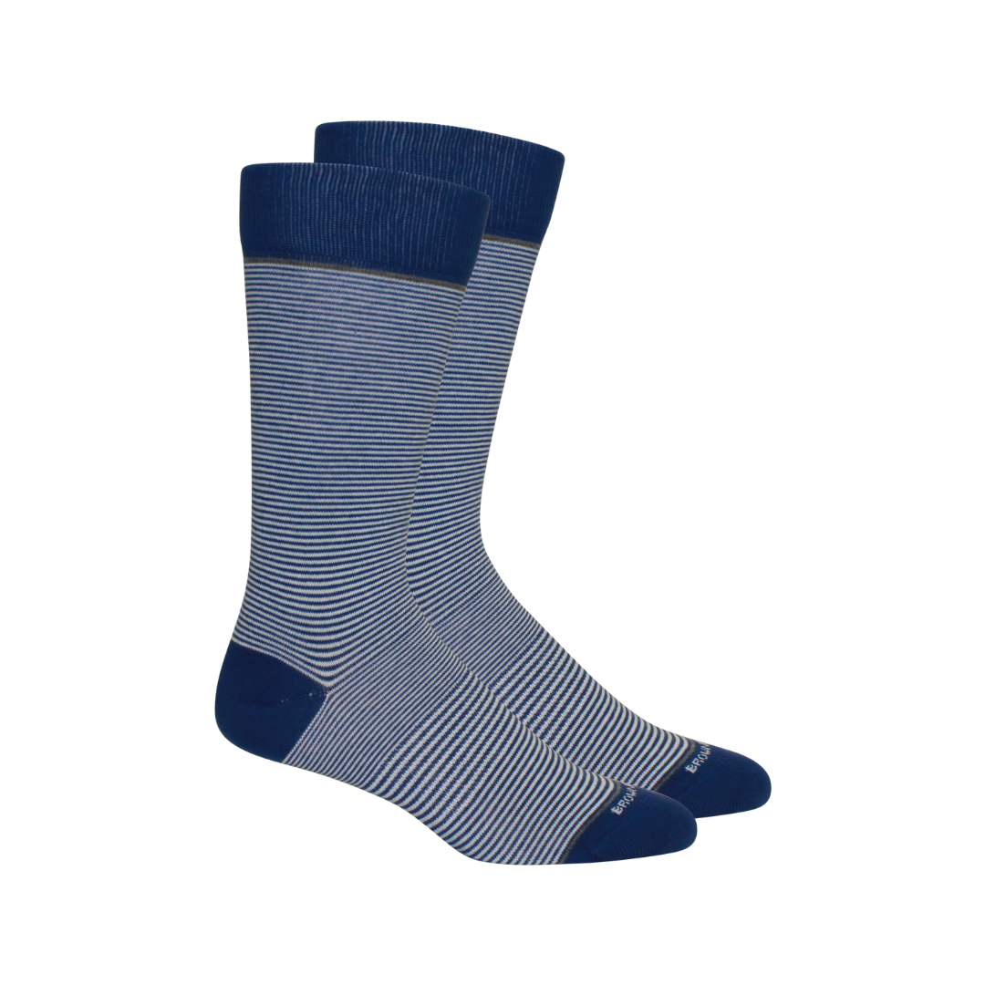Brown Dog Stand Up Stripe Socks