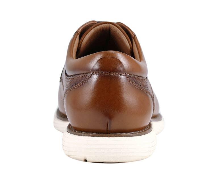Alec Cognac Leather Oxford - Brown
