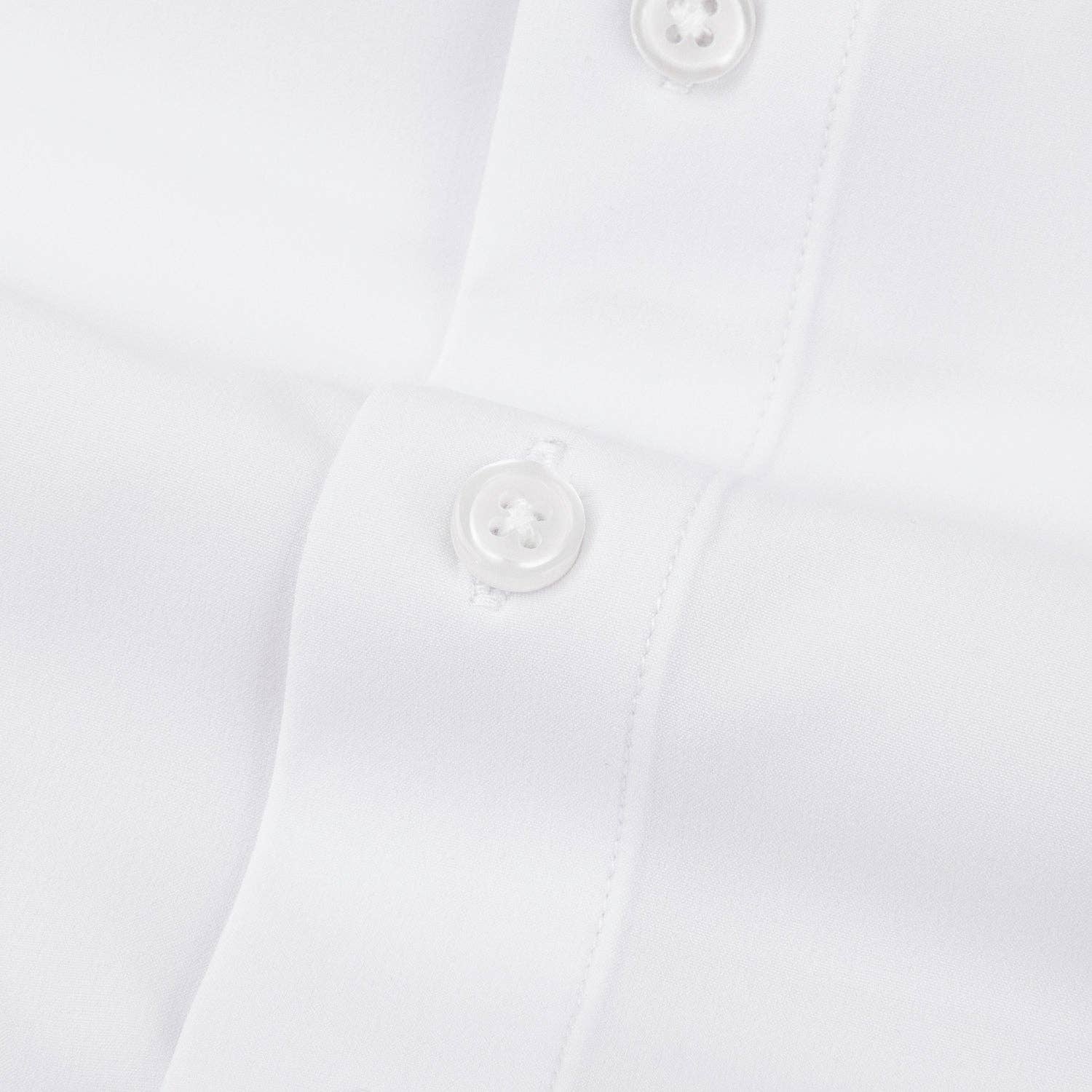 Hustle Performance Dress Shirt - White Long Sleeve