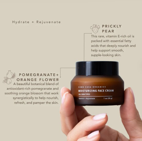 Moisturizing Face Cream | 1 oz | Rowe Casa Organics